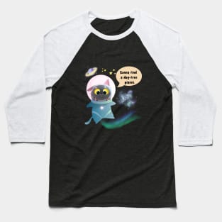 CAT IN THE SPACE Baseball T-Shirt